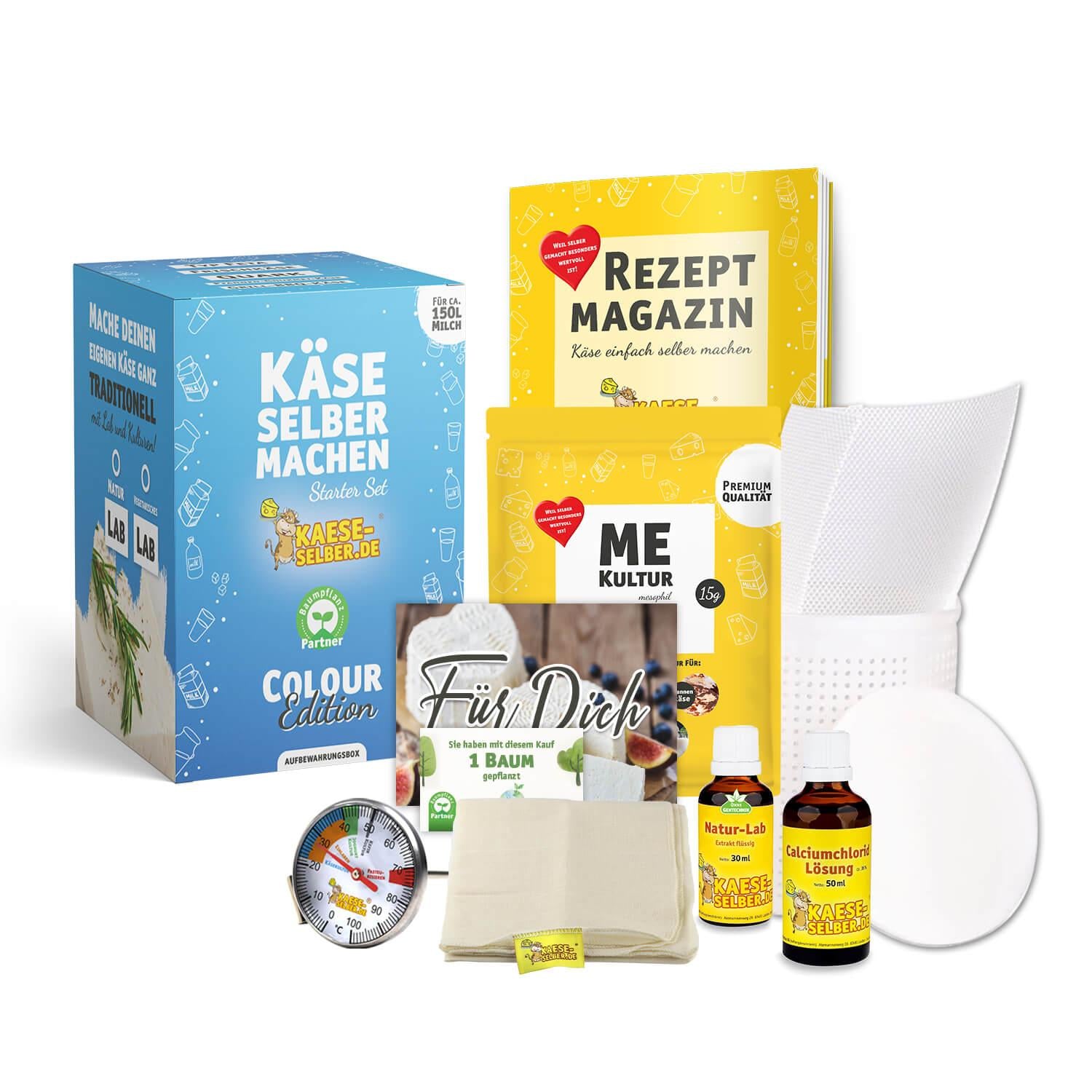 Käse selber machen Starter Set -Colour Edition- BLAU - KAESE-SELBER.DE