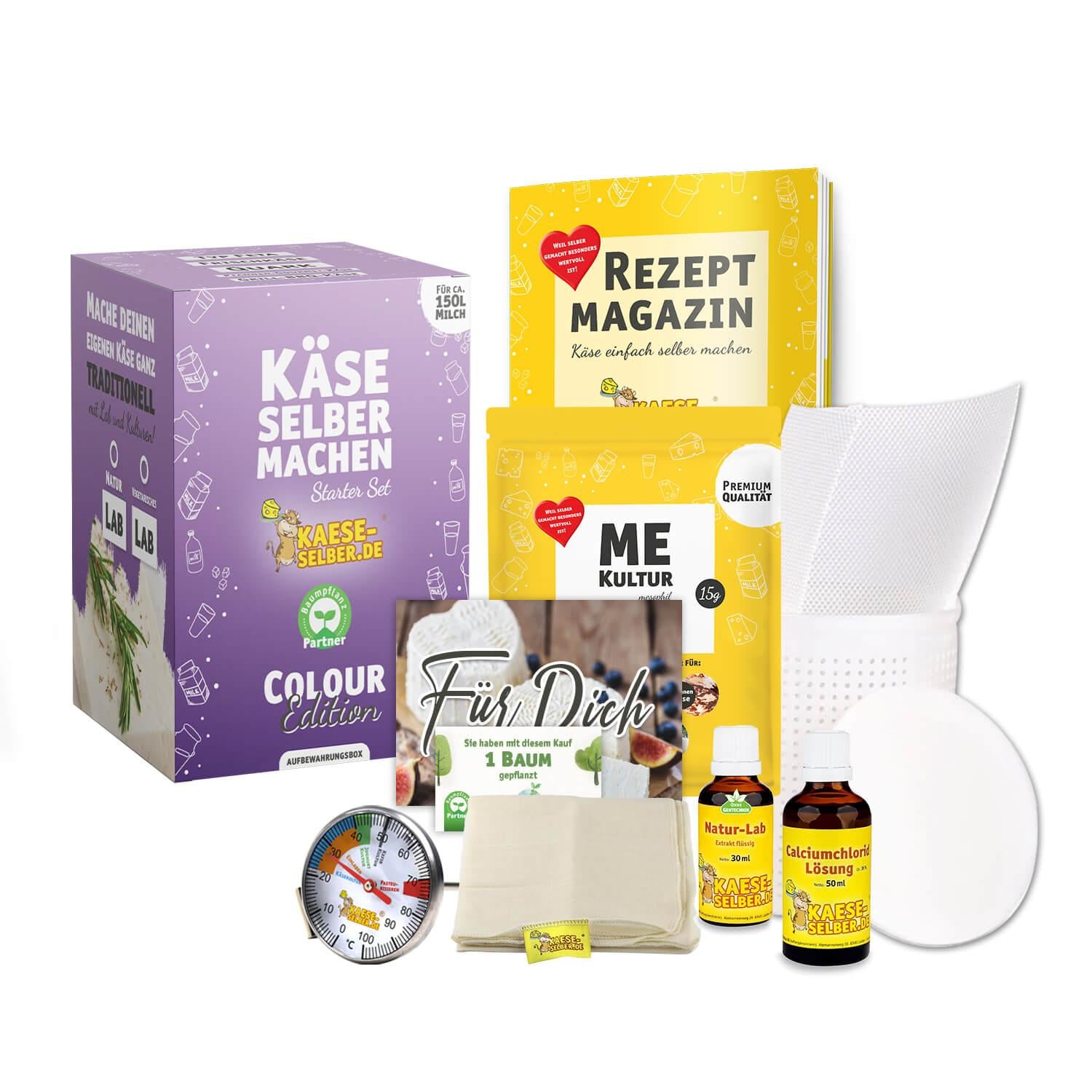 Käse selber machen Starter Set -Colour Edition- LILA - KAESE-SELBER.DE