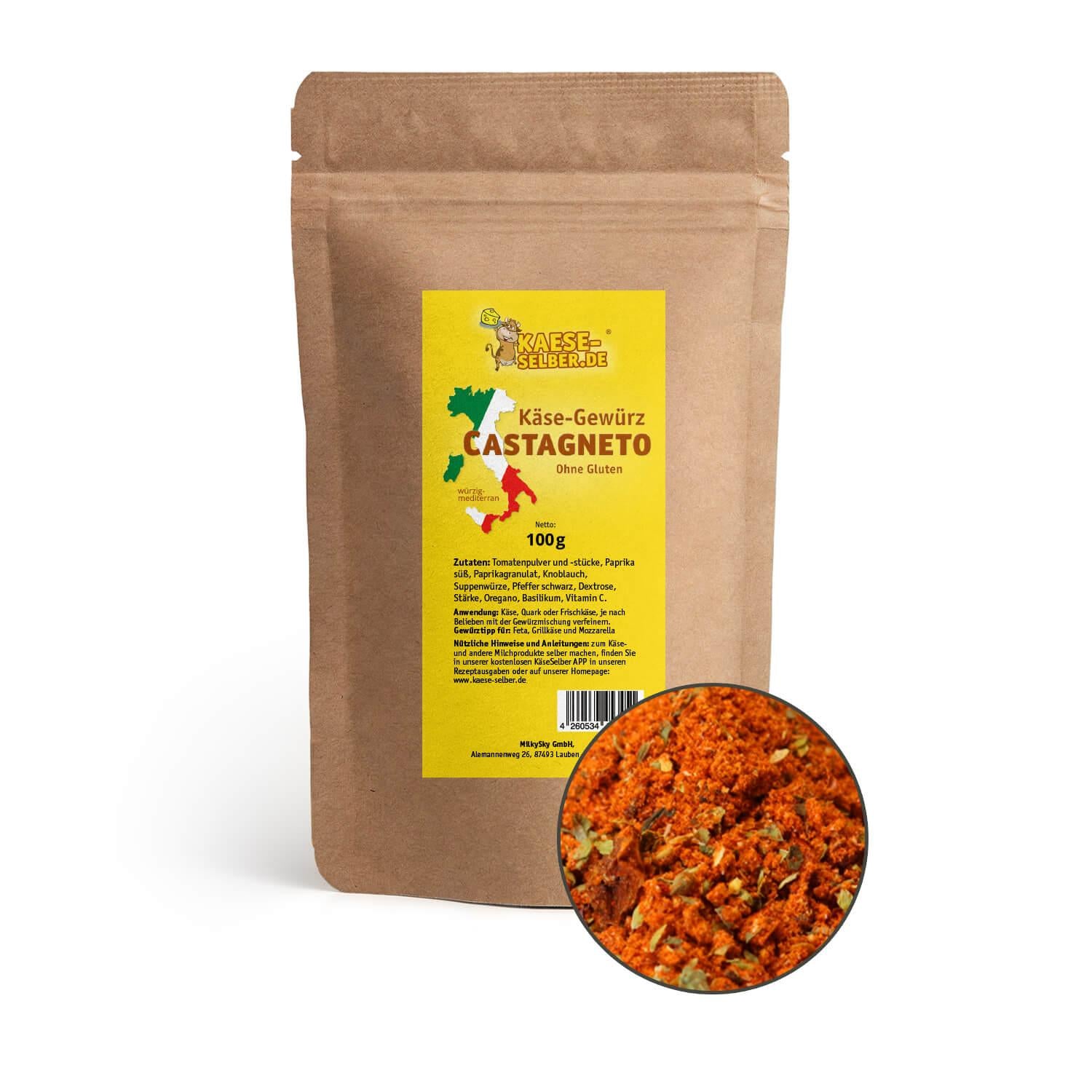 Castagneto Gewürz mit der Vorschau des Inhalts