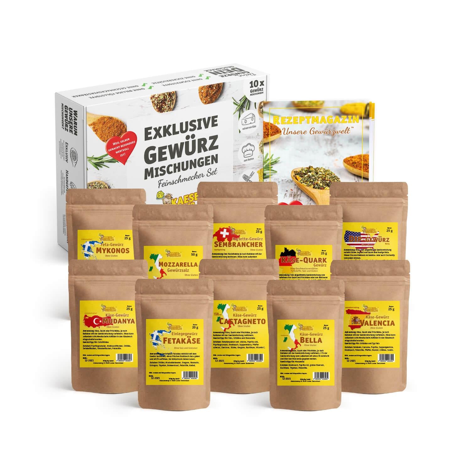 Gewürzmischungen Feinschmecker Set Inhalt