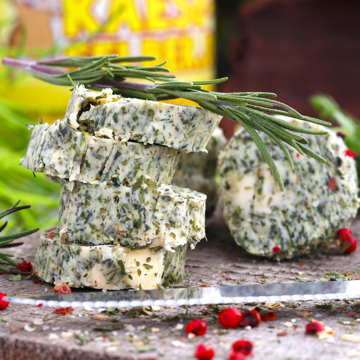 Selbst gemachte Kräuterbutter