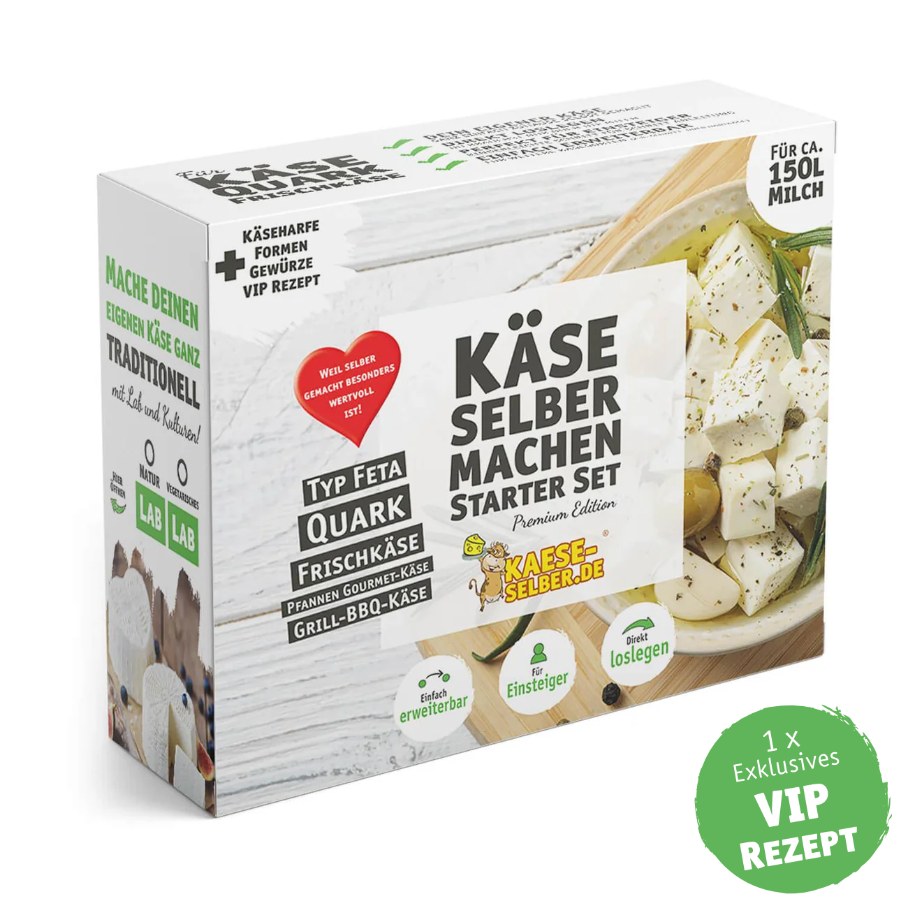 Käse selber machen Starter Set -Premium Edition-